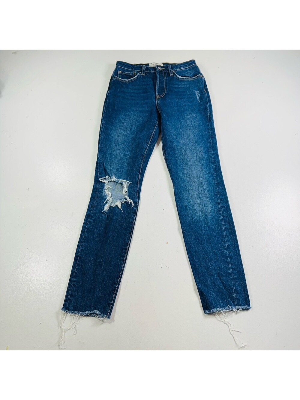 Free People Jeans Straight Distressed Women’s Size 26